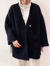 画像をギャラリービューアに読み込む, ダブルフェイスニットコーディガン