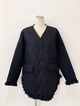 画像をギャラリービューアに読み込む, キルティングVネックブルゾン