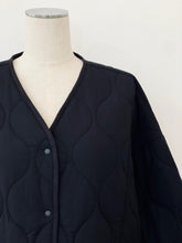 画像をギャラリービューアに読み込む, キルティングVネックブルゾン