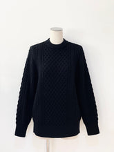 画像をギャラリービューアに読み込む, REBORN WOOL ARAN KNIT P/O