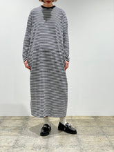 画像をギャラリービューアに読み込む, Slab Yarn Long-Sleeve T-Shirt Dress