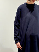 画像をギャラリービューアに読み込む, Slab Yarn Long-Sleeve T-Shirt Dress