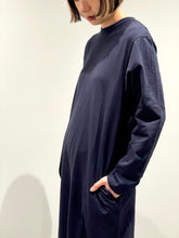 画像をギャラリービューアに読み込む, Slab Yarn Long-Sleeve T-Shirt Dress