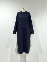 画像をギャラリービューアに読み込む, Slab Yarn Long-Sleeve T-Shirt Dress