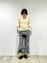画像をギャラリービューアに読み込む, Volume arm rib knit pullover