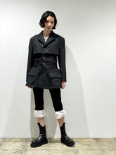 画像をギャラリービューアに読み込む, Ribbed waist jacket