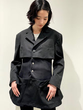 画像をギャラリービューアに読み込む, Ribbed waist jacket