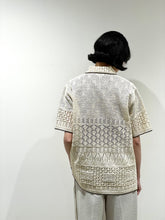 画像をギャラリービューアに読み込む, SUKASHI EMBOSSED KNIT POLO