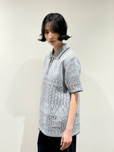 画像をギャラリービューアに読み込む, SUKASHI EMBOSSED KNIT POLO