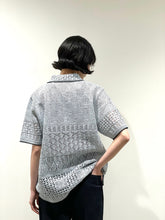 画像をギャラリービューアに読み込む, SUKASHI EMBOSSED KNIT POLO