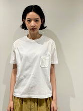 画像をギャラリービューアに読み込む, Compact Fit Densely Knit T-Shirt with Pocket