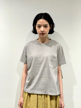 画像をギャラリービューアに読み込む, Compact Fit Densely Knit T-Shirt with Pocket