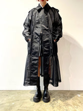画像をギャラリービューアに読み込む, Nylon twill mesh coat