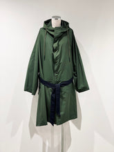 画像をギャラリービューアに読み込む, Taffeta hoodie coat