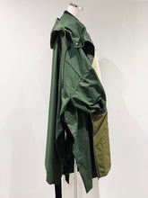 画像をギャラリービューアに読み込む, Taffeta hoodie coat