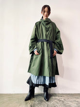 画像をギャラリービューアに読み込む, Taffeta hoodie coat