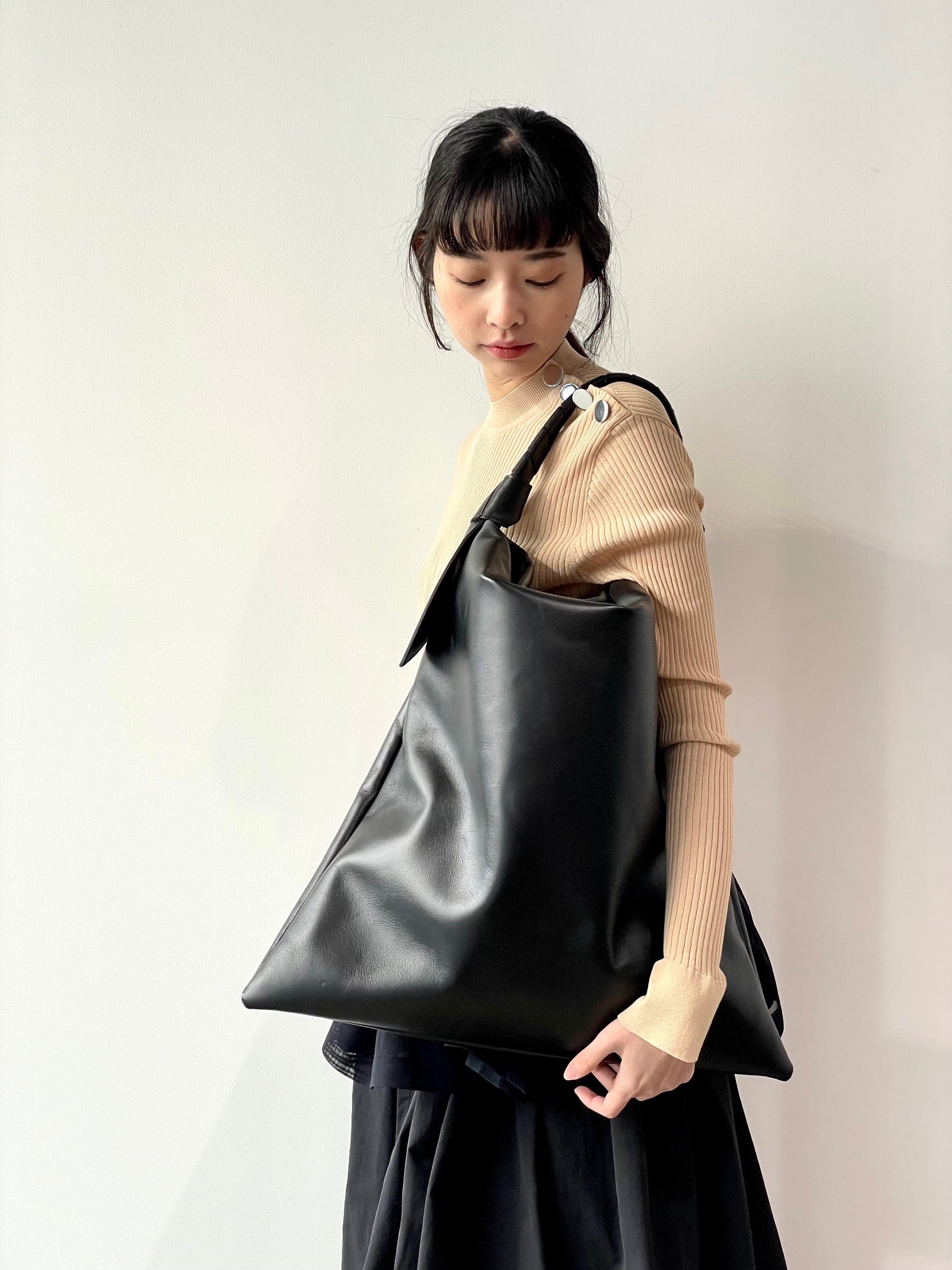 Leather ribbon bag big – FUKIONLINE