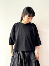 画像をギャラリービューアに読み込む, Cotton jersey zip T-shirt