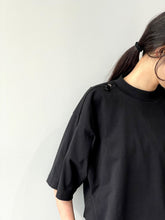 画像をギャラリービューアに読み込む, Cotton jersey zip T-shirt