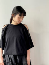 画像をギャラリービューアに読み込む, Cotton jersey zip T-shirt