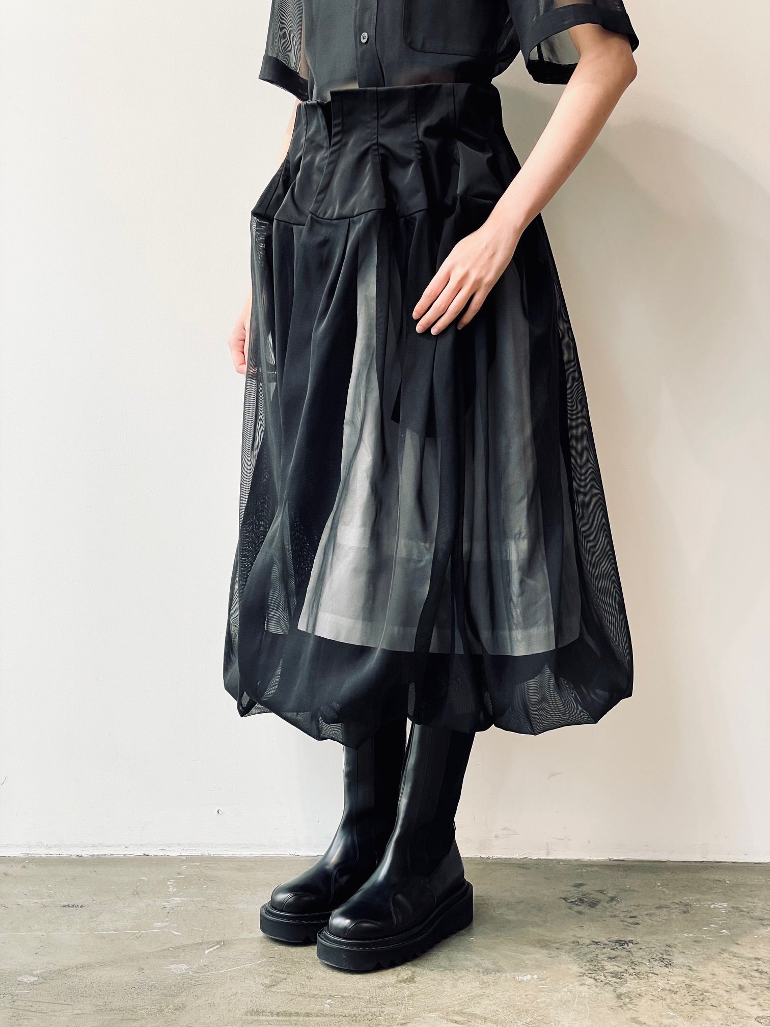 【TOGA】トーガ High twist gauze skirt スカート High twist gauze skirt – FUKIONLINE