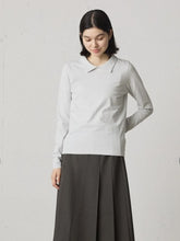 画像をギャラリービューアに読み込む, Shirt collar pullover