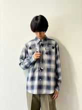 画像をギャラリービューアに読み込む, Ombre check shirt