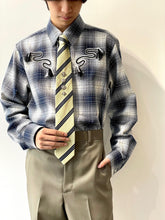 画像をギャラリービューアに読み込む, Ombre check shirt