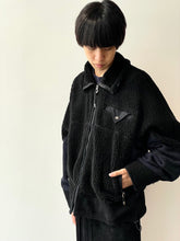 画像をギャラリービューアに読み込む, Wool jersey blouson