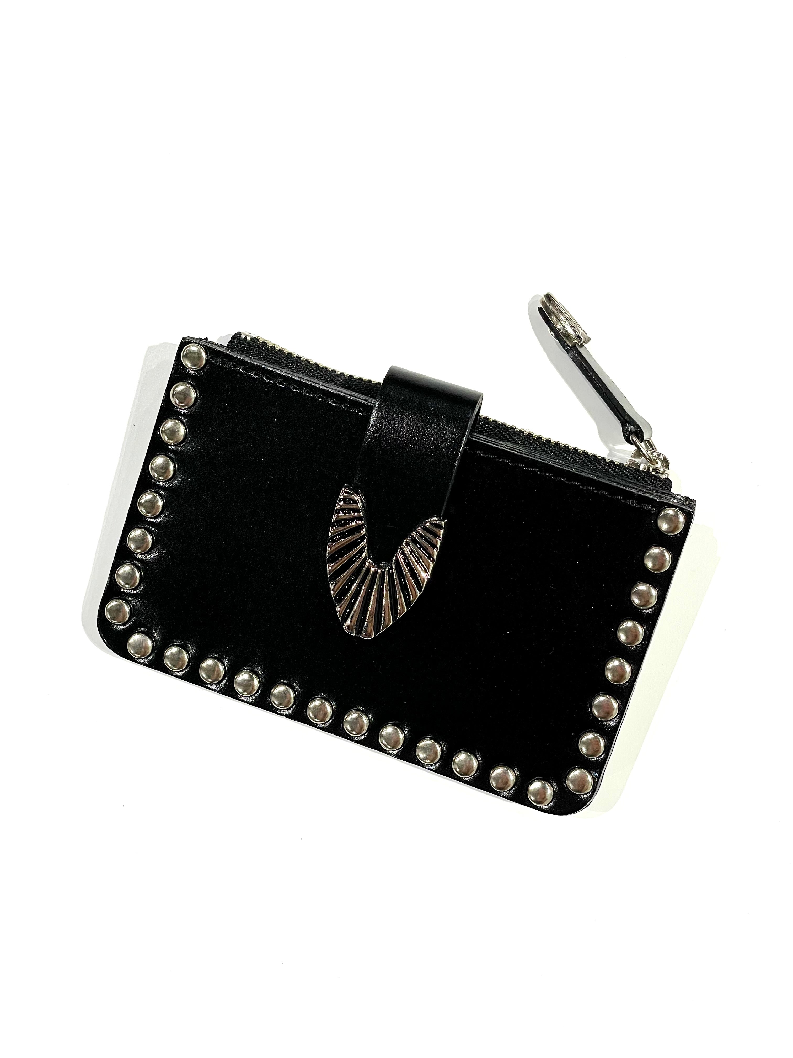 Leather wallet studs small – FUKIONLINE