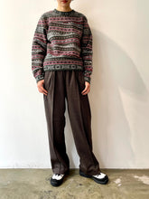 画像をギャラリービューアに読み込む, CRAZY FAIR ISLE KNIT PULLOVER