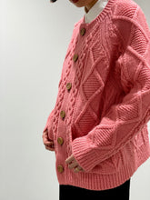 画像をギャラリービューアに読み込む, ARAN KNIT CARDIGAN