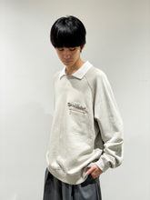 画像をギャラリービューアに読み込む, Polo collar sweatshirt