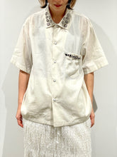 画像をギャラリービューアに読み込む, Plain weave metal S/S shirt