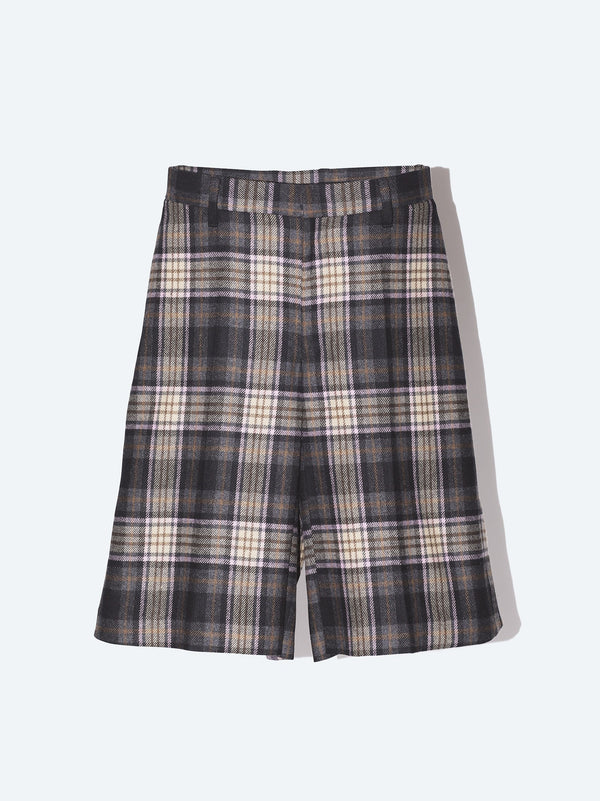 Tartan check shorts