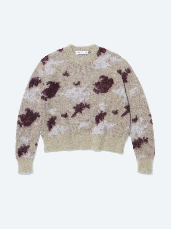 Mohair knit pullover (short length)