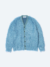 Shaggy knit cardigan
