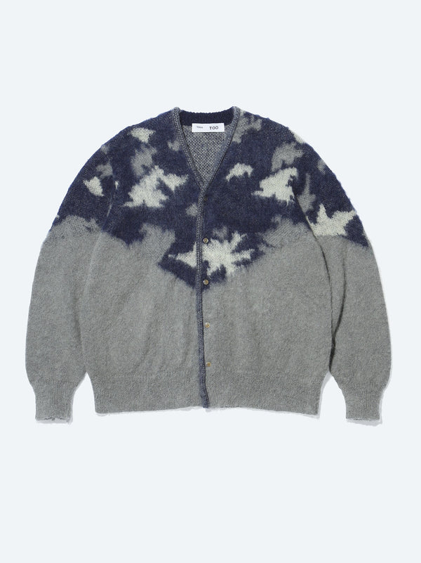 Mohair knit cardigan