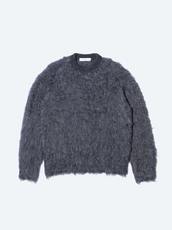 Shaggy knit pullover