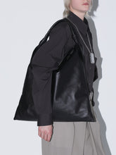 画像をギャラリービューアに読み込む, Leather ribbon bag big
