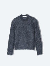 Shaggy knit pullover