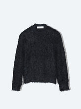Shaggy knit pullover