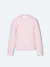 Shaggy knit pullover