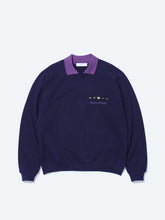 Polo collar sweatshirt
