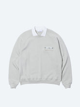 Polo collar sweatshirt