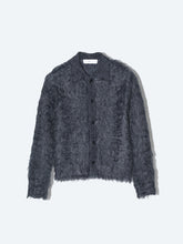 Shaggy knit cardigan
