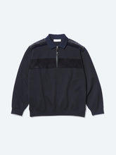 Double jersey half-zip pullover