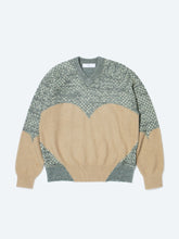 Heart knit pullover