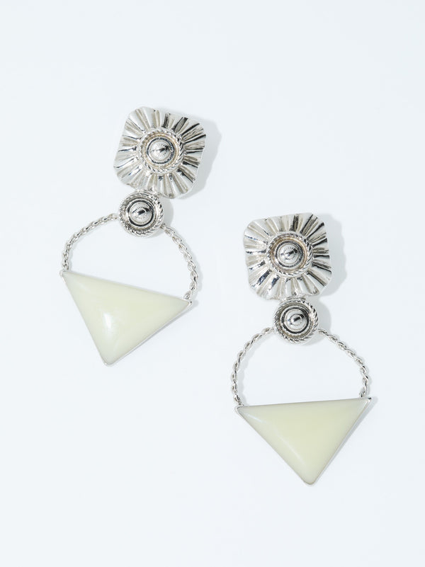 Triangle pierced earrings