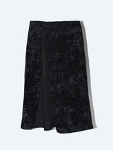 Crushed velvet skirt